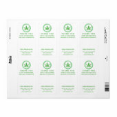 Schone Moderne CBD Box Packaging Labels (Full Sheet)