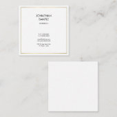 Schone, moderne, creatieve vormgeving voor profess vierkante visitekaartje (Voorkant / Achterkant)