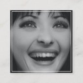 Schone moderne fotografie vierkante visitekaartje (Voorkant)