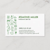 Schone moderne tuinieren visitekaartje (Voorkant)