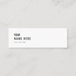 Schone, moderne witte mini-Visitekaartje Mini Visitekaartje