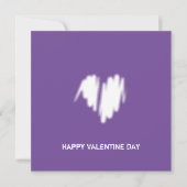 Schone monochrome moderne classy Vibe Love Heart Kaart (Voorkant)