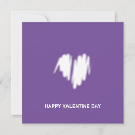 Schone monochrome moderne classy Vibe Love Heart Kaart