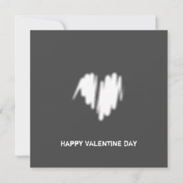 Schone monochrome moderne classy Vibe Love Heart Kaart