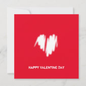 Schone monochrome moderne classy Vibe Love Heart Kaart (Voorkant)