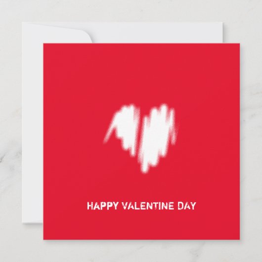 Schone monochrome moderne classy Vibe Love Heart Kaart (Voorkant)