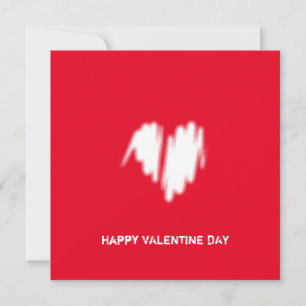Schone monochrome moderne classy Vibe Love Heart Kaart