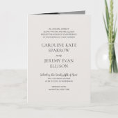 Schone Neutrale QR Code Elegant Huwelijk (Voorkant)