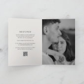 Schone Neutrale QR Code Elegant Huwelijk (Binnen)