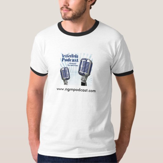 Schone NGMPodcast Ringer T-shirt (Voorkant)