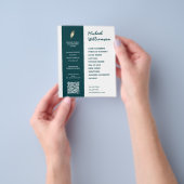 Schone notaris in bedrijfsstijl flyer (Hand)