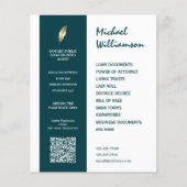 Schone notaris in bedrijfsstijl flyer (Voorkant)