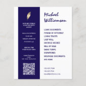 Schone notaris in bedrijfsstijl flyer (Voorkant)