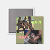 Schone of vuile afwasmachines magneet (Voorkant / Achterkant)