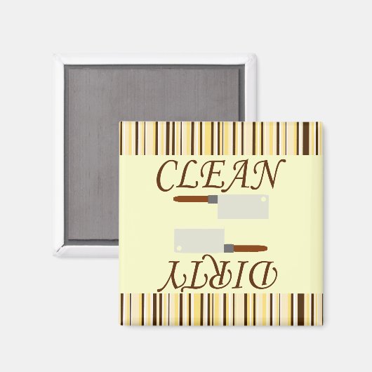 Schone of vuile keuken Vaatwasser Magneet (Voorkant / Achterkant)