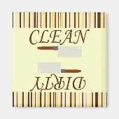 Schone of vuile keuken Vaatwasser Magneet (Voorkant)