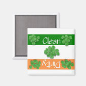 Schone of vuile St. Patrick's Day Vlag Magneet (Voorkant / Achterkant)