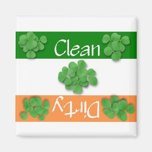 Schone of vuile St. Patrick's Day Vlag Magneet (Voorkant)