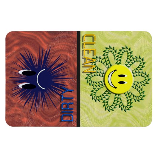 SCHONE OF VUILE Vaatwasser Magneet (Horizontaal)