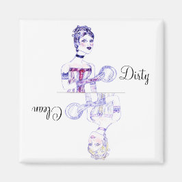 Schone of vuile Victoriaans vaatwassermagneet Magneet