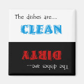 Schone of vuile wasmachine Magnet (Voorkant)