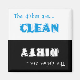 Schone of vuile wasmachine Magnet