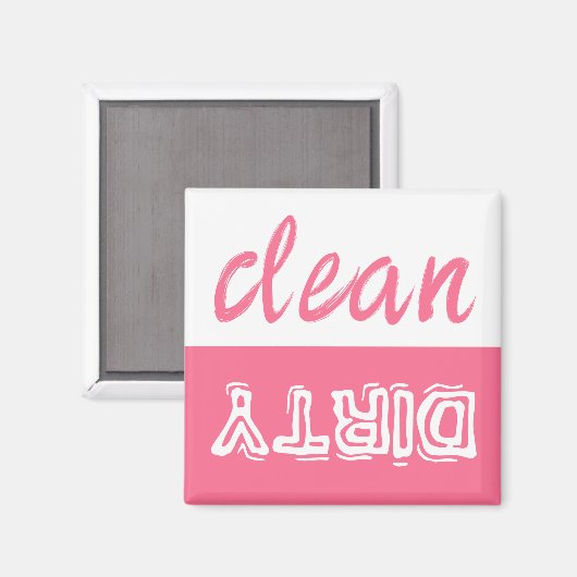 Schone of vuile wasmachine Magnet (Voorkant / Achterkant)