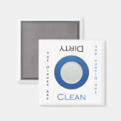 Schone of vuile wasmachine Magnet (Voorkant / Achterkant)