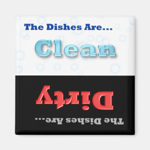 Schone of vuile wasmachine Magnet