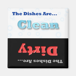 Schone of vuile wasmachine Magnet