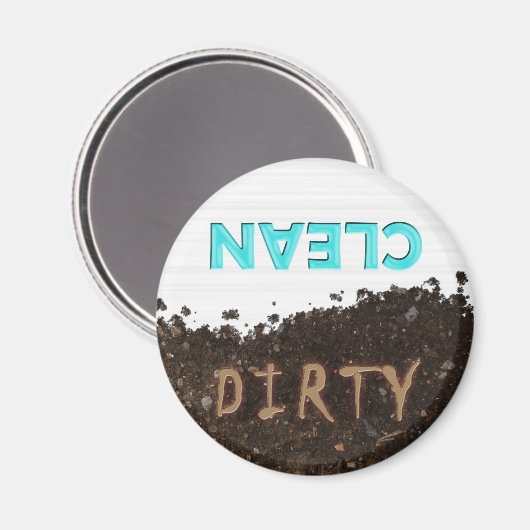 Schone of vuile wasmachine Magnet (Voorkant / Achterkant)