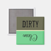 Schone of vuile wasmachine Magnet (Voorkant / Achterkant)