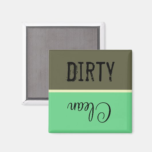 Schone of vuile wasmachine Magnet (Voorkant / Achterkant)