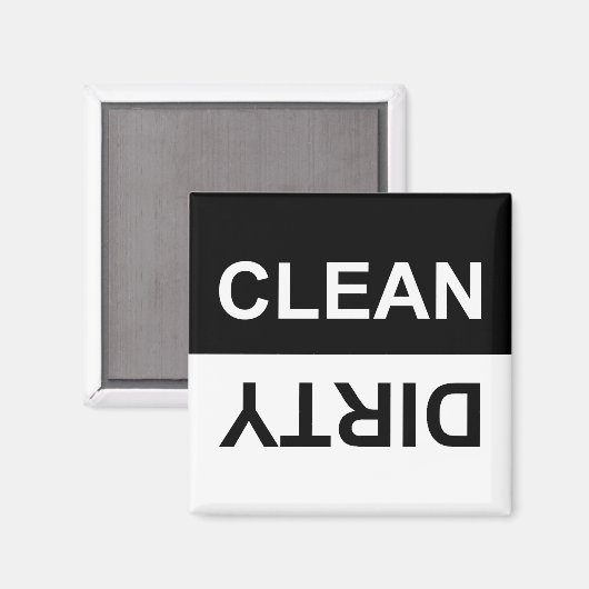 Schone of vuile wasmachine Magnet (Voorkant / Achterkant)