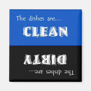 Schone of vuile wasmachine Magnet