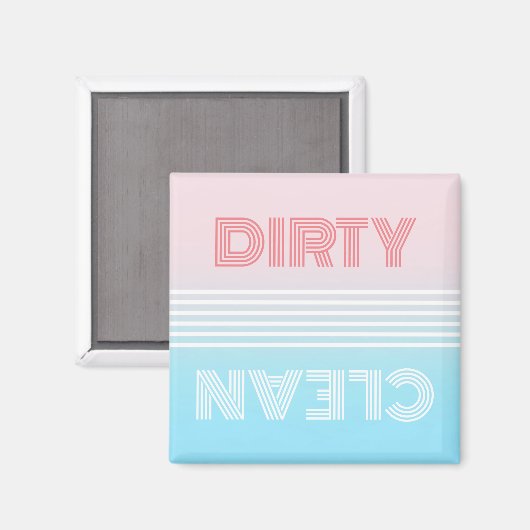 Schone of vuile wasmachine Magnet (Voorkant / Achterkant)