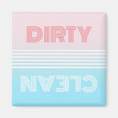 Schone of vuile wasmachine Magnet (Voorkant)