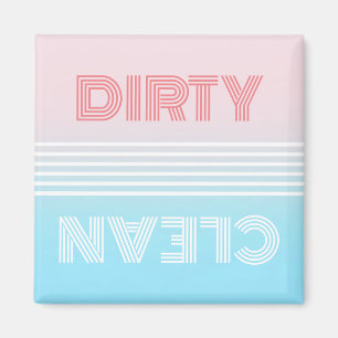 Schone of vuile wasmachine Magnet