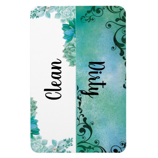 Schone of vuile wasmachine Magnet Magneet (Verticaal)