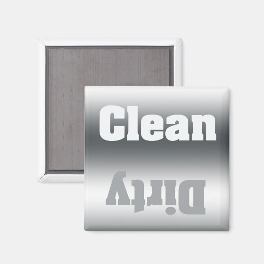 Schone of vuile zilvergradiënt Dishwasmachine Magn Magneet (Voorkant / Achterkant)