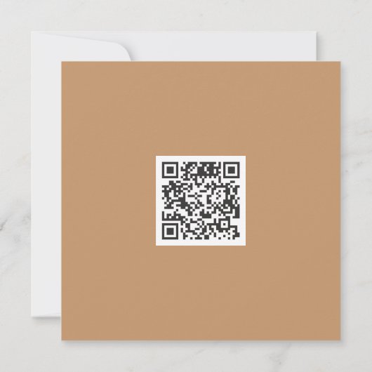 Schone Oranje bedrijfs-QR-code Kaart (Achterkant)