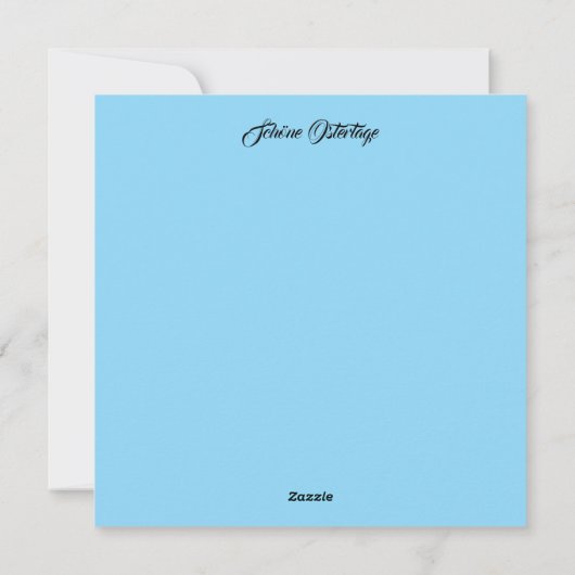 Schöne Ostertage und bunte Eier Feestdagenkaart (Achterkant)