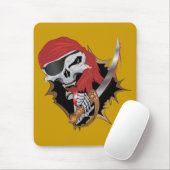 Schone piraat Skull Muismat (Met muis)