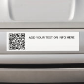 Schone Professionele Zwart-Wit QR Code Branding Bumpersticker