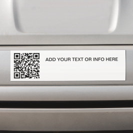 Schone Professionele Zwart-Wit QR Code Branding Bumpersticker