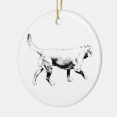 schone rand stap keramisch ornament (Links)