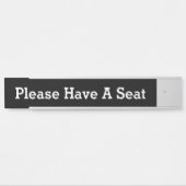 Schone, respectabele "alstublieft een stoel hebben deurbordje (Voorkant)