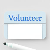 Schone, respectabele naam "vrijwilliger" naamplaatje (In situ)