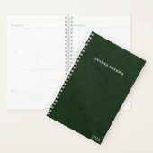 Schone salie groene textuur bedrijf wekelijks planner (Display)