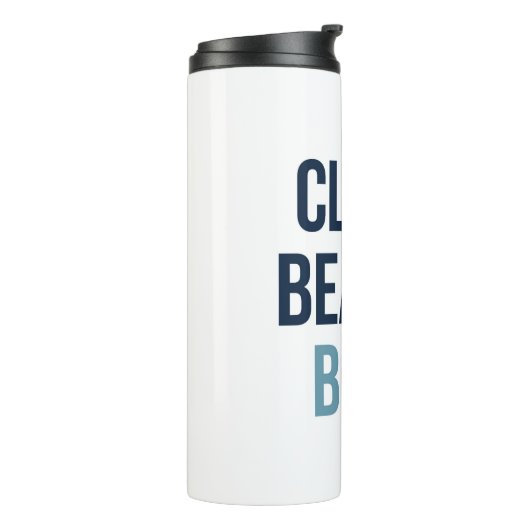 Schone schoonheidsbots thermosbeker (Gedraaid links)